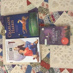 Lot of 3 Charlaine Harris Books Definitely Dead, Dead by Day, Living Dead in Dal